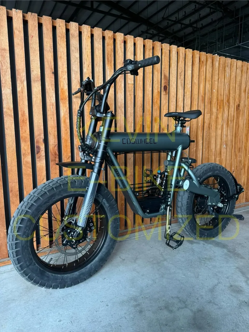 換上 DNM 前叉、Magura 煞車與加粗側駐的 COSWHEEL T20