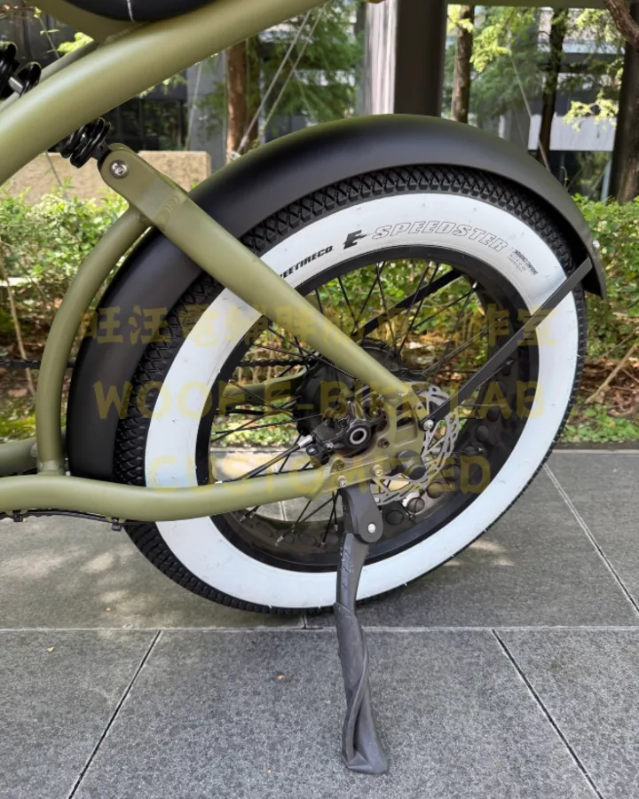 VEE Speedster 白邊胖胎特寫，搭配 KONIG 犀牛專用後土除